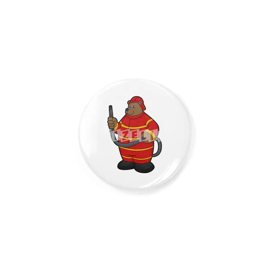 Bear as Firefighter with Hose Rozet
