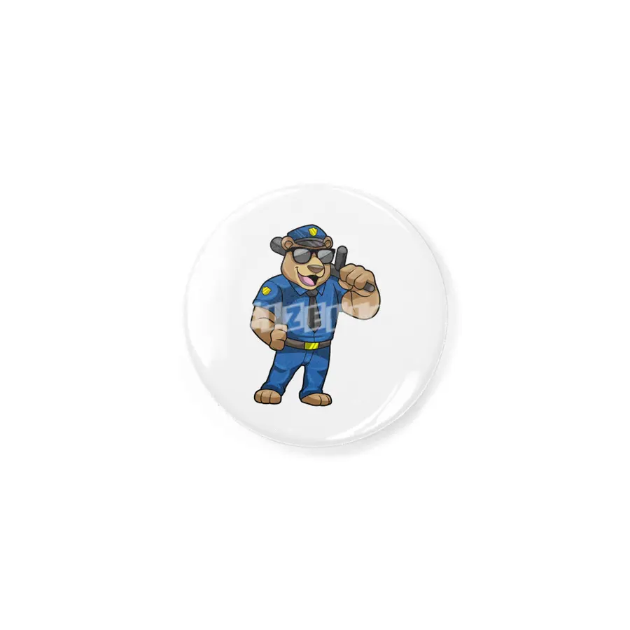Bear as Police officer with Police uniform & Baton Rozet