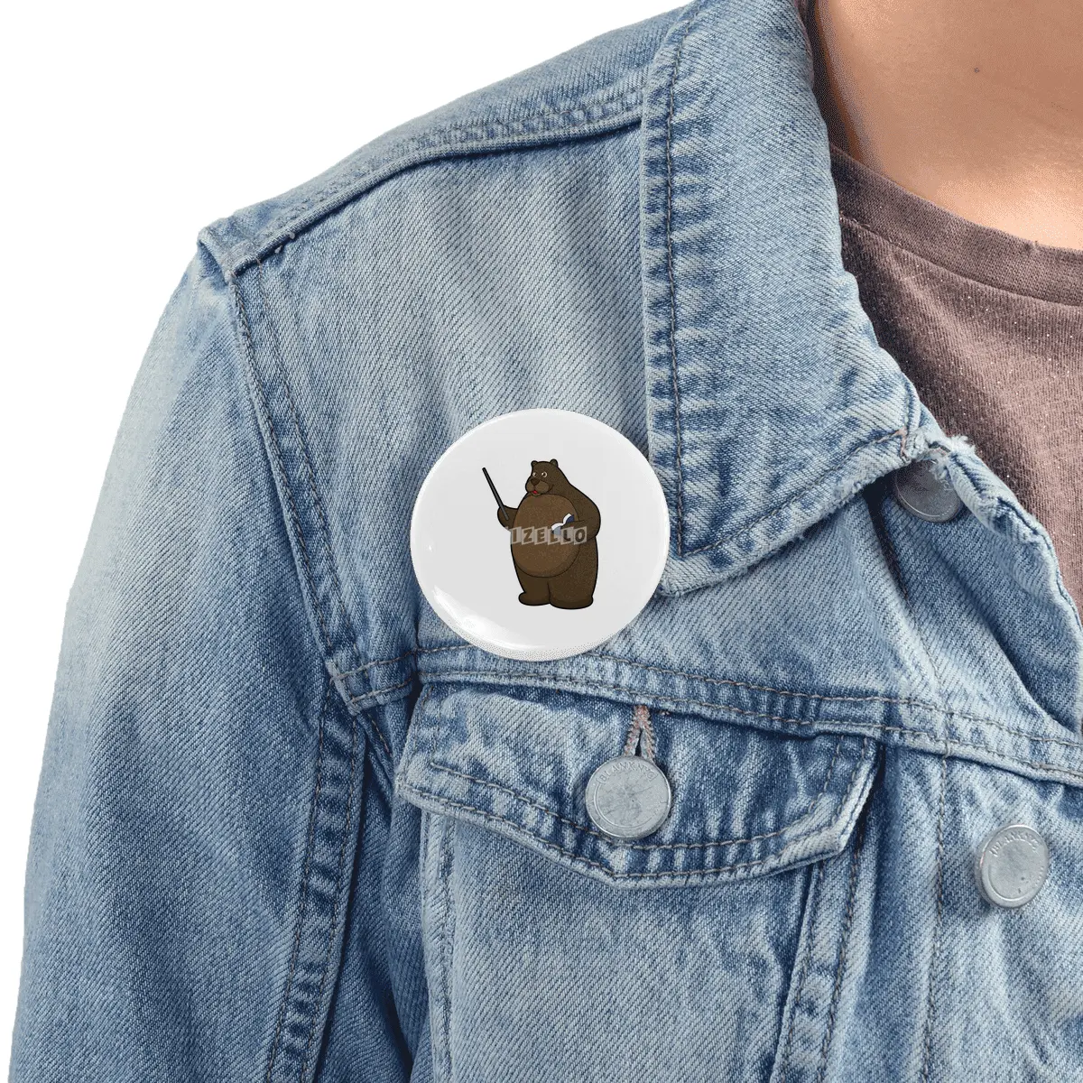 Bear as Teacher with Book & Pointer Rozet