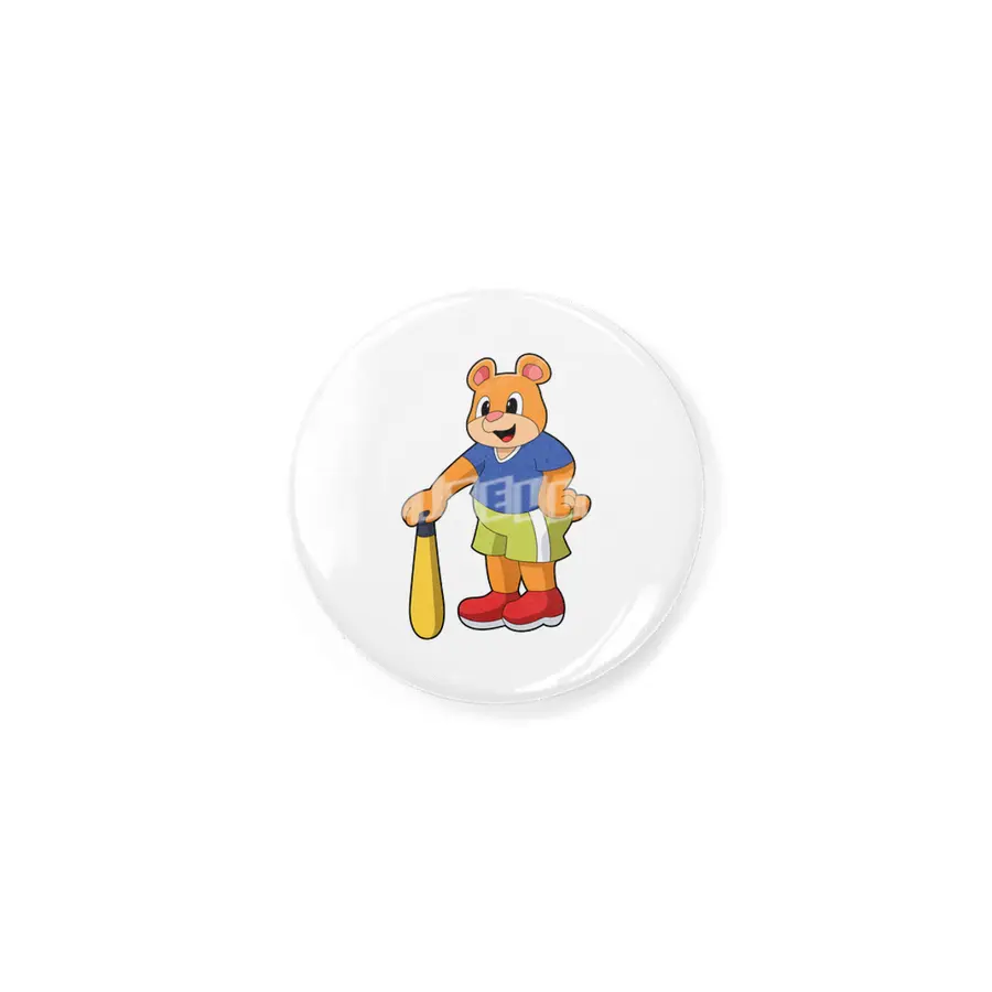 Bear at Baseball with Baseball bat Rozet