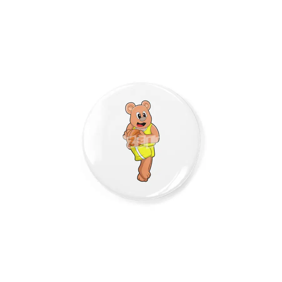 Bear at Basketball Sports Rozet
