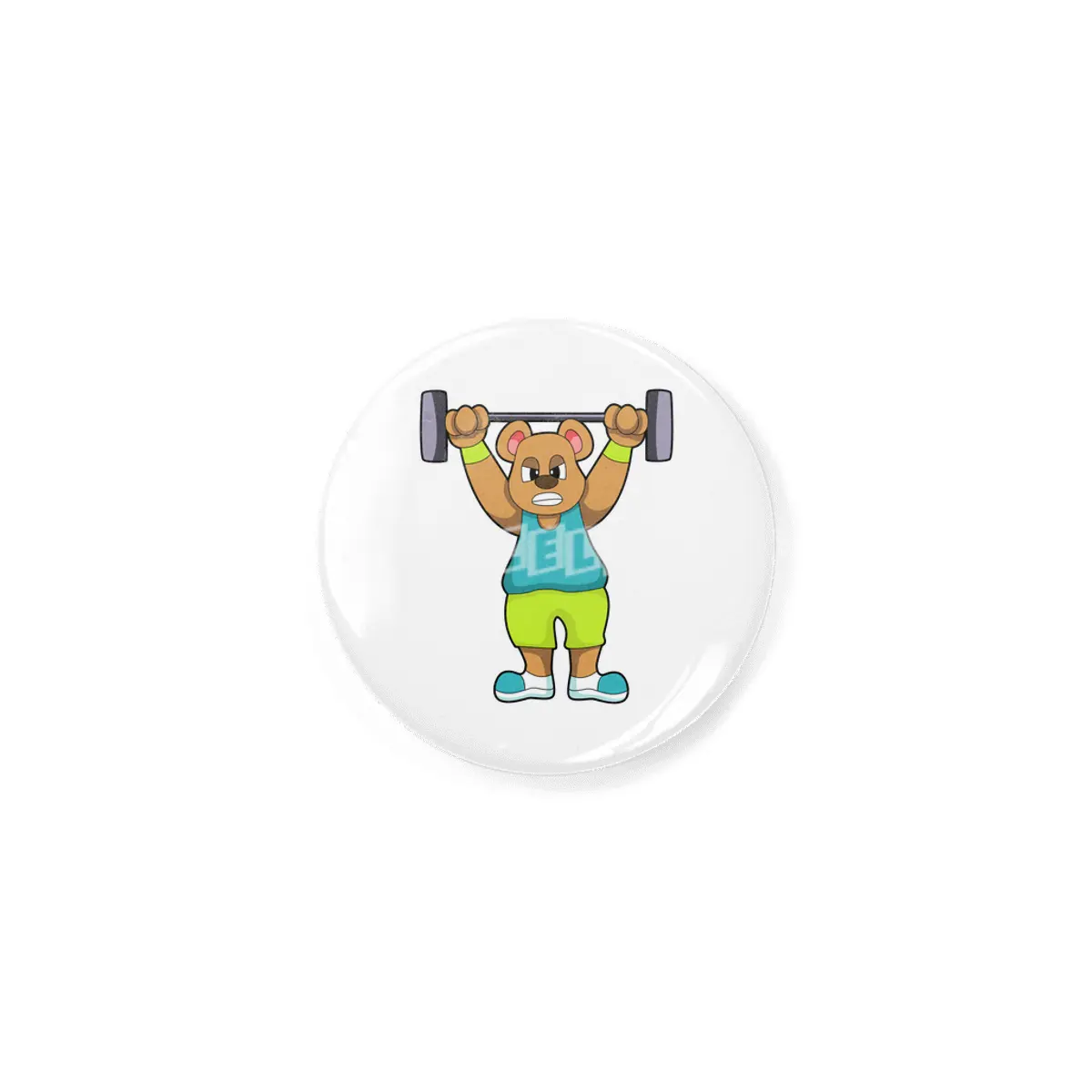 Bear at Bodybuilding with Barbell Rozet
