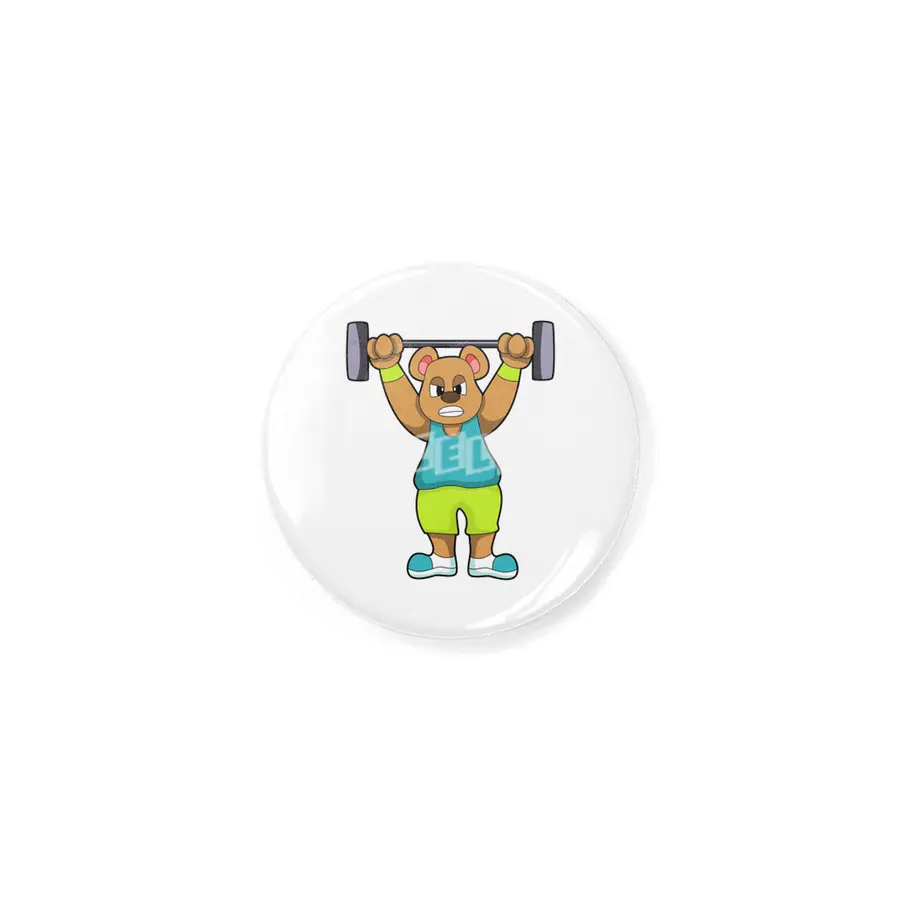 Bear at Bodybuilding with Barbell Rozet