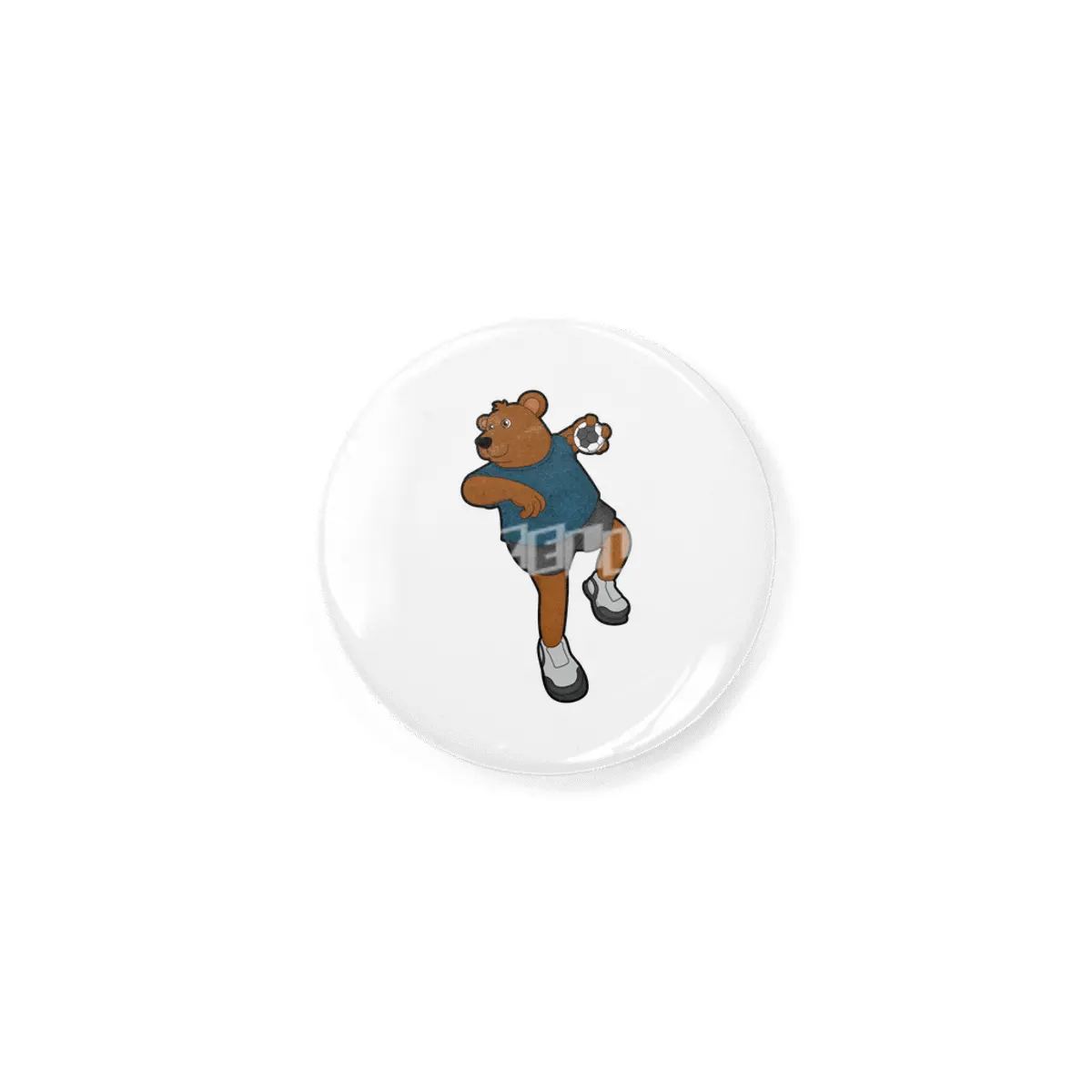 Bear at Handball player with Handball Rozet