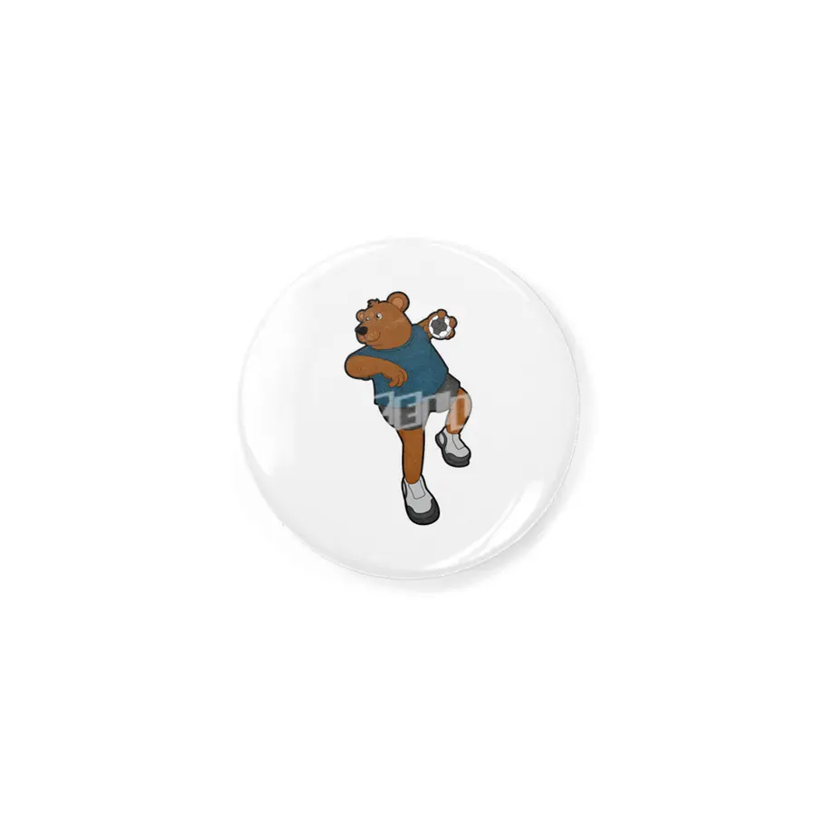 Bear at Handball player with Handball Rozet