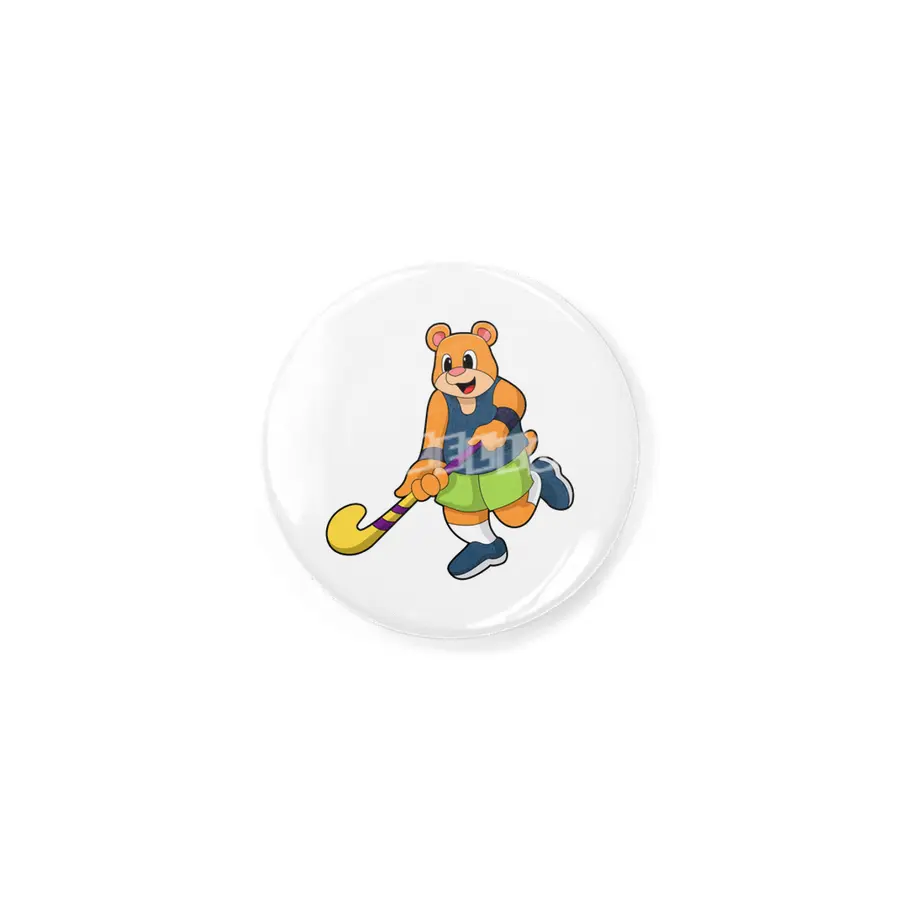 Bear at Hockey with Hockey bat Rozet