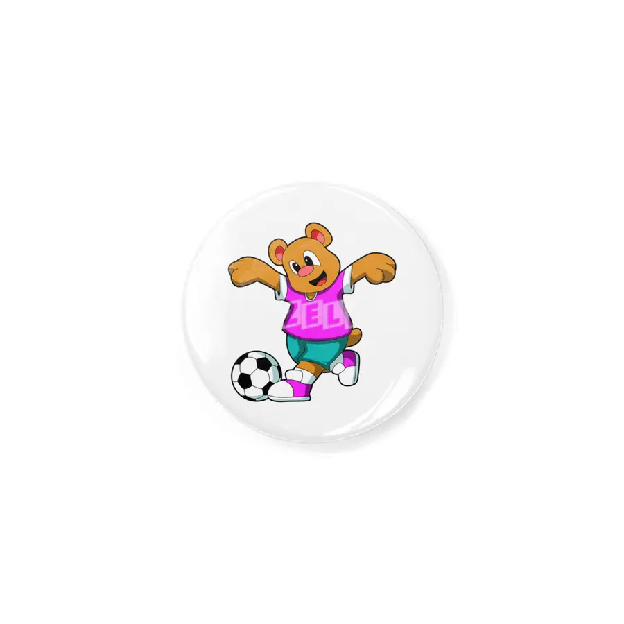 Bear at Sports with Soccer Rozet