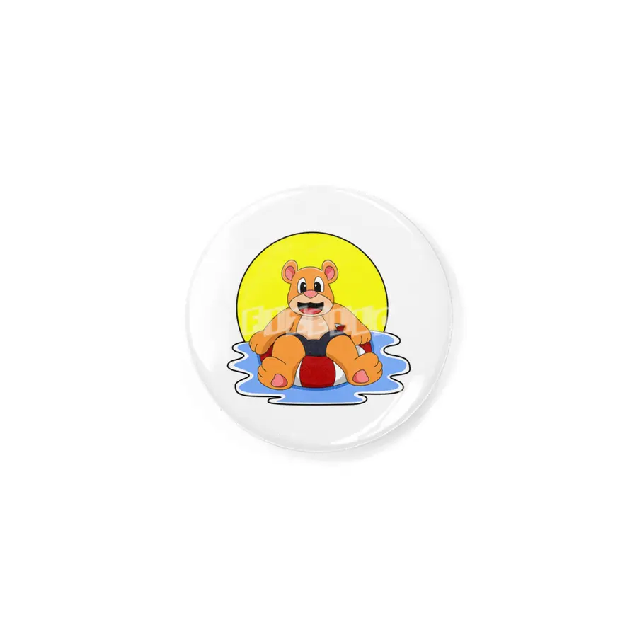 Bear at Swimming with Swim ring Rozet