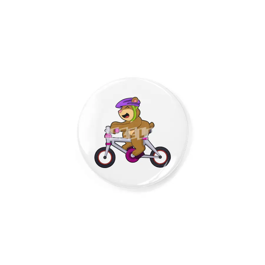 Bear with Bicycle & Helmet Rozet