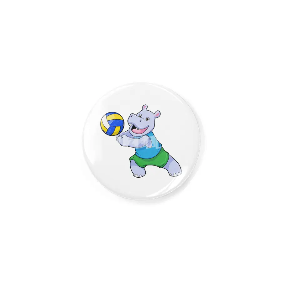 Hippo as Volleyball player with Volleyball Rozet