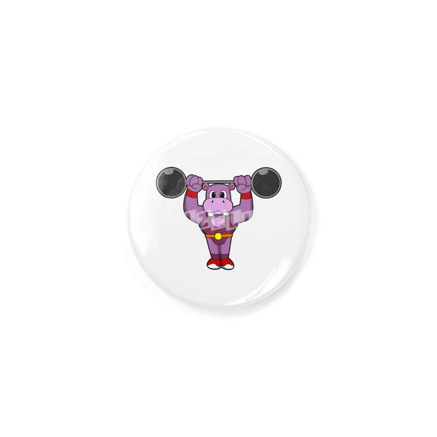 Hippo at Bodybuilding with Barbell Rozet