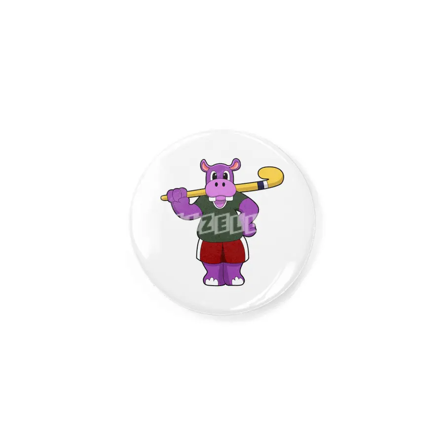 Hippo at Hockey with Hockey bat Rozet
