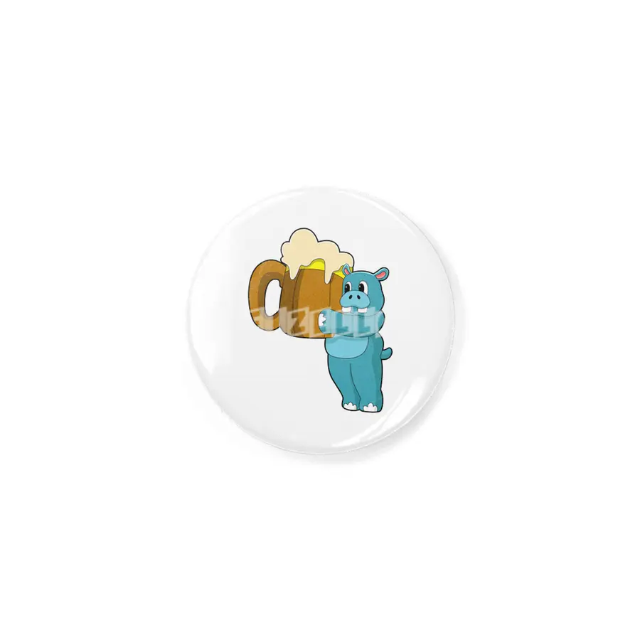 Hippo with Mug of Beer Rozet