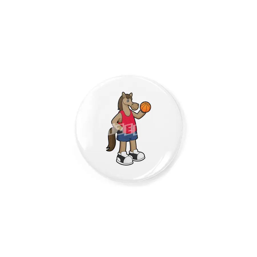Horse as Basketball player with Basketball Rozet