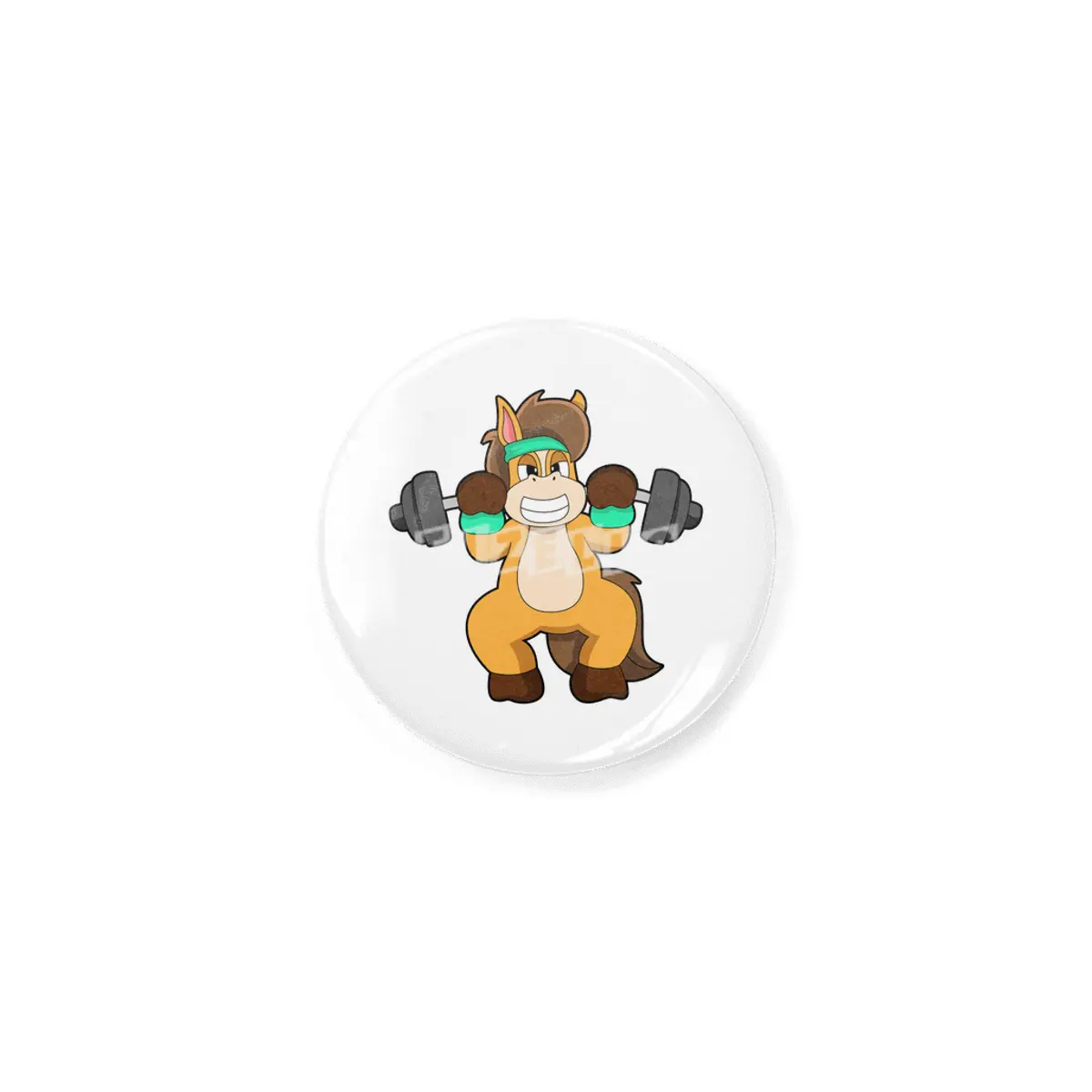 Horse as Bodybuilder with Barbell Rozet