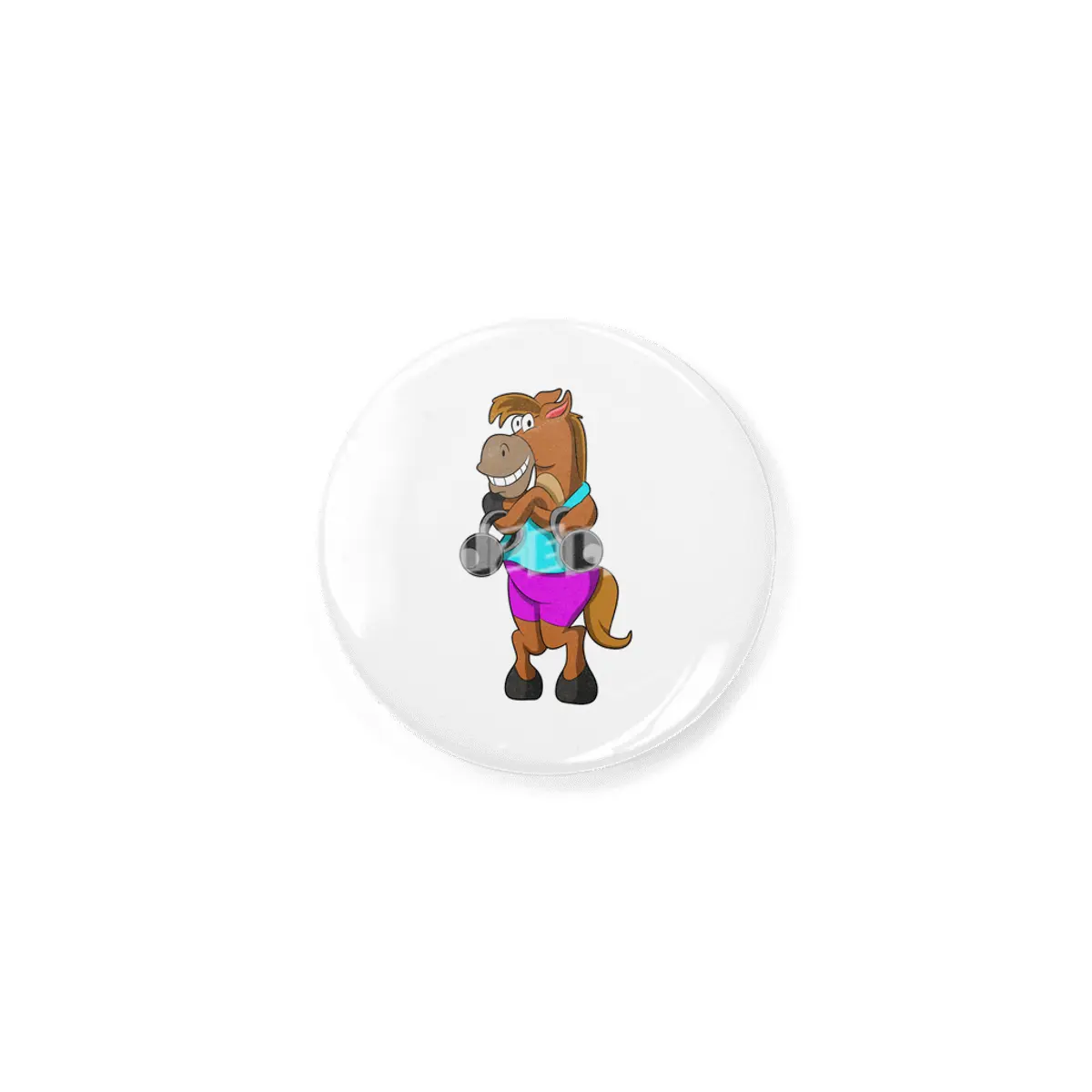 Horse at Laughing with Dumbbells Rozet