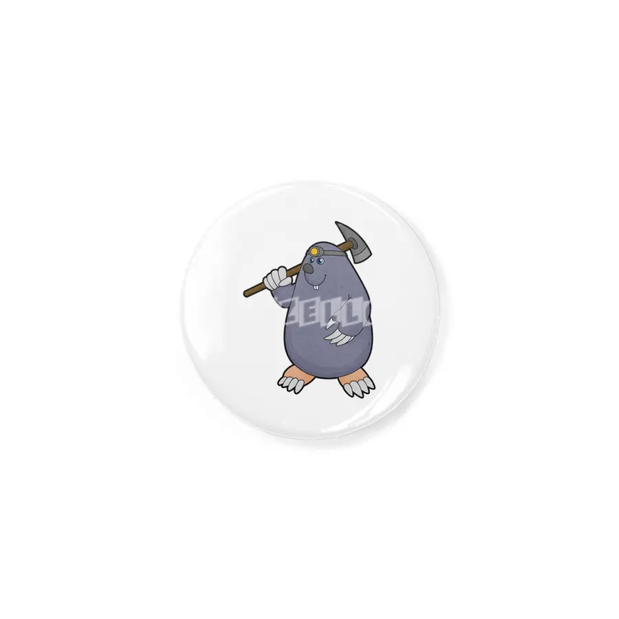Mole as Farmer with Pickaxe & Spotlight Rozet