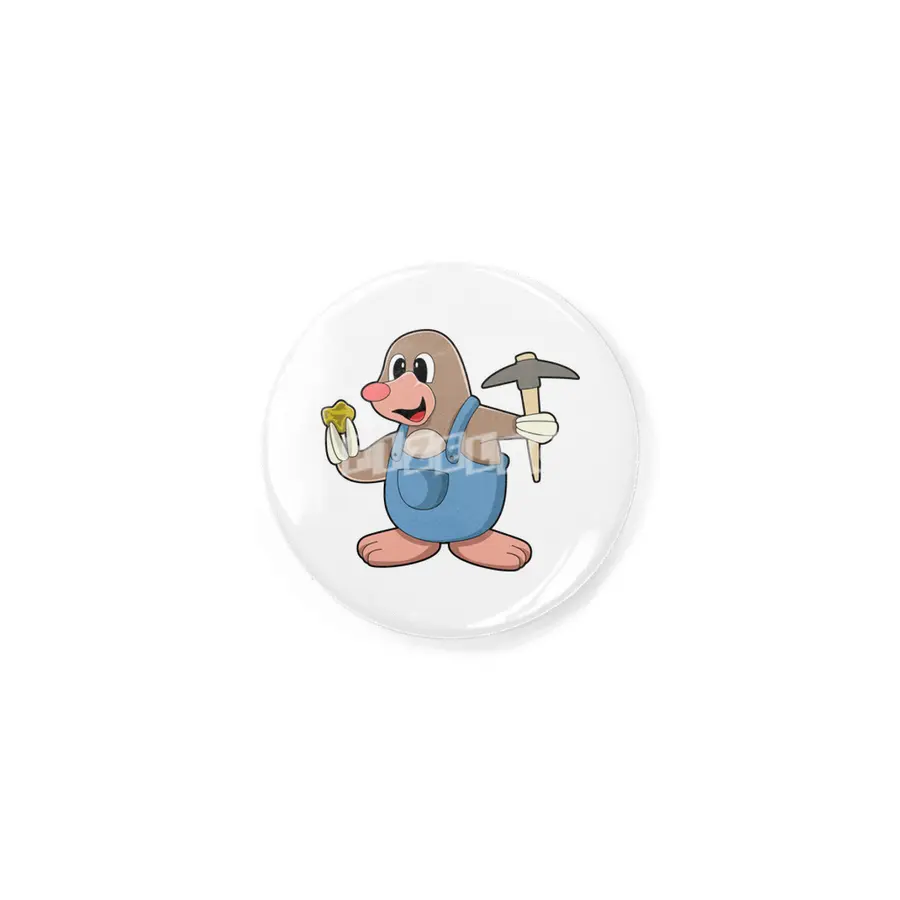 Mole as Miner with Gold Rozet
