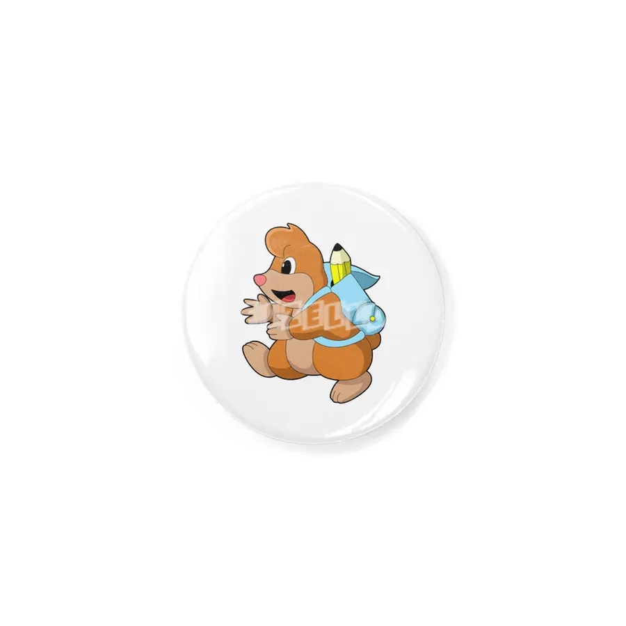 Mole as Student with Backpack Rozet