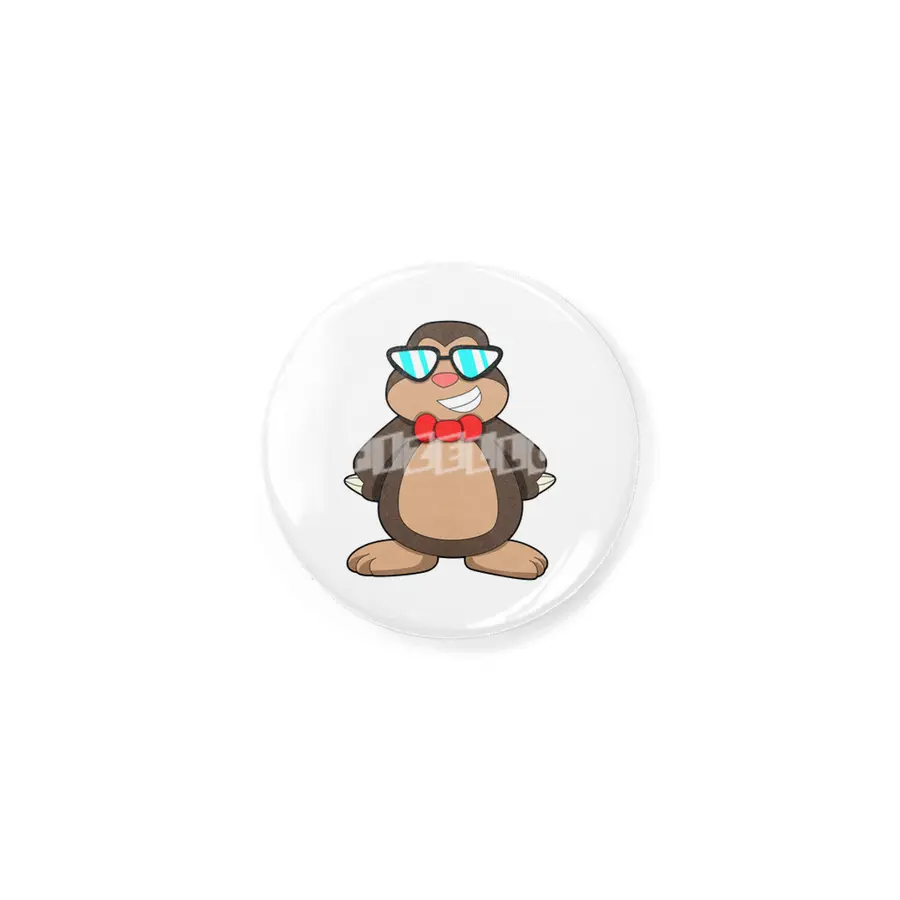 Mole with Tie & Sunglasses Rozet