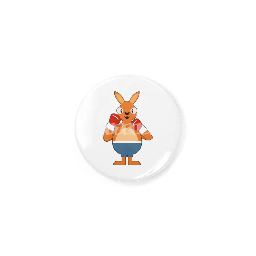 Kangaroo as Boxer with Boxing gloves Rozet
