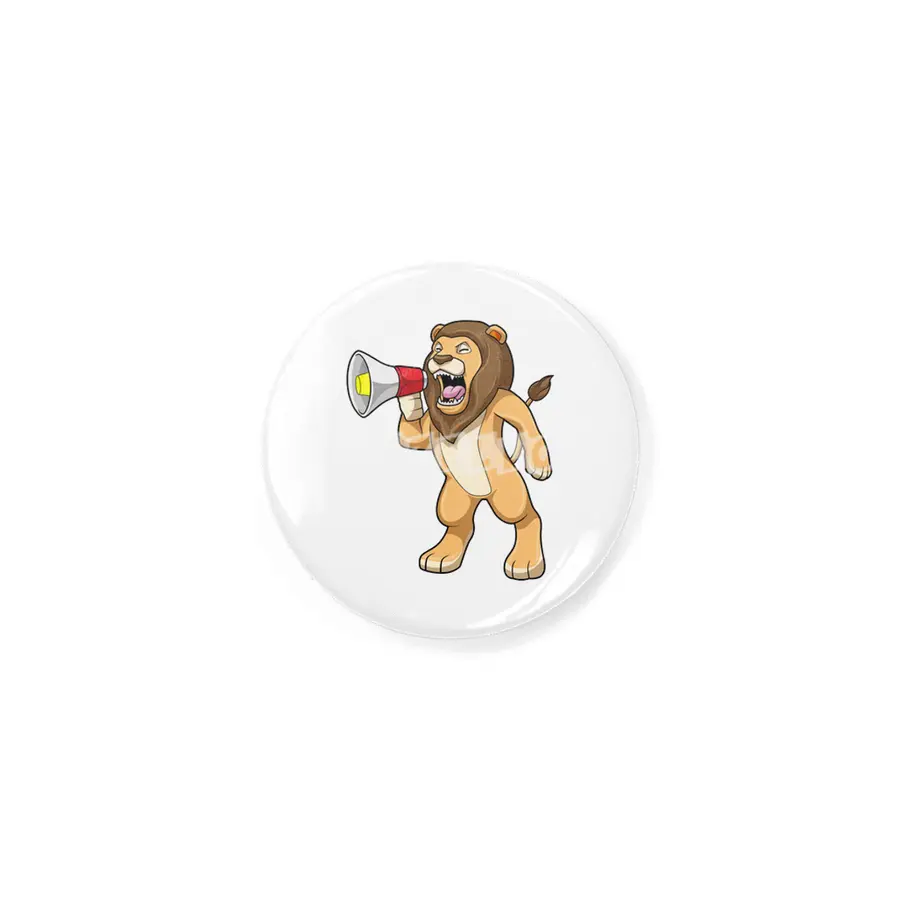 Lion with Microphone Rozet