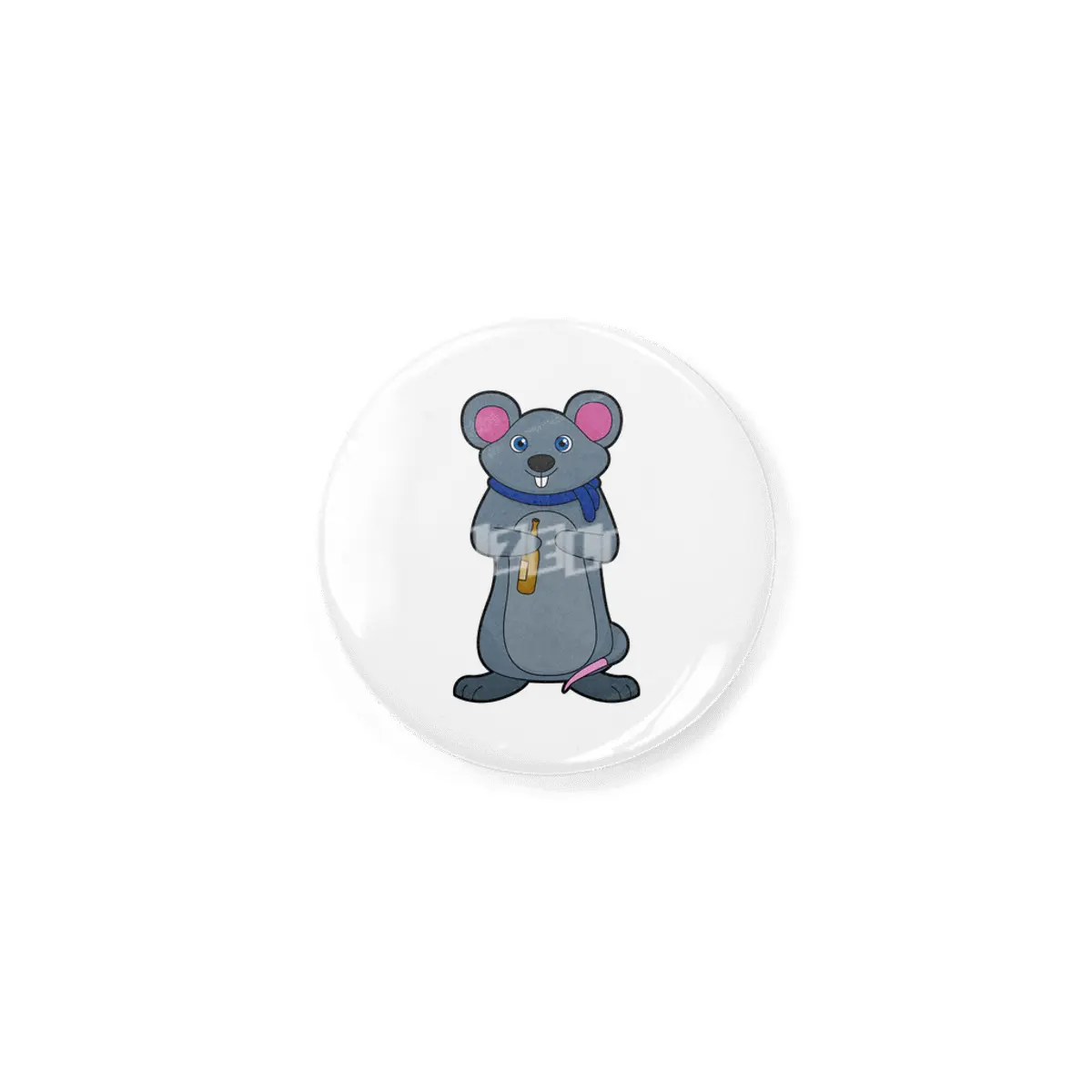Mouse with Beer bottle Rozet