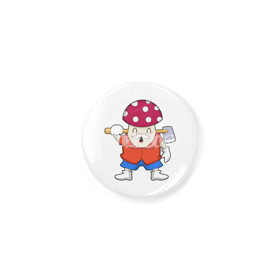 Mushroom as Farmer with Axe Rozet