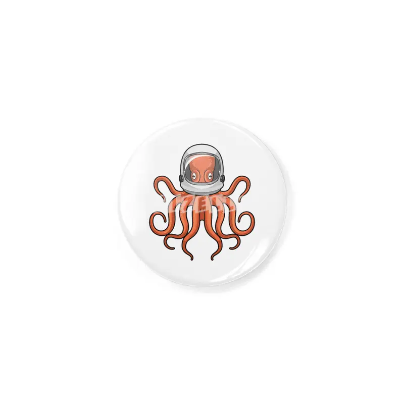Octopus as Astronaut Rozet