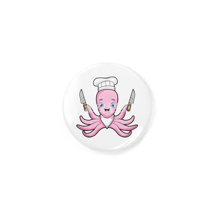 Octopus as Cook with Knives Rozet