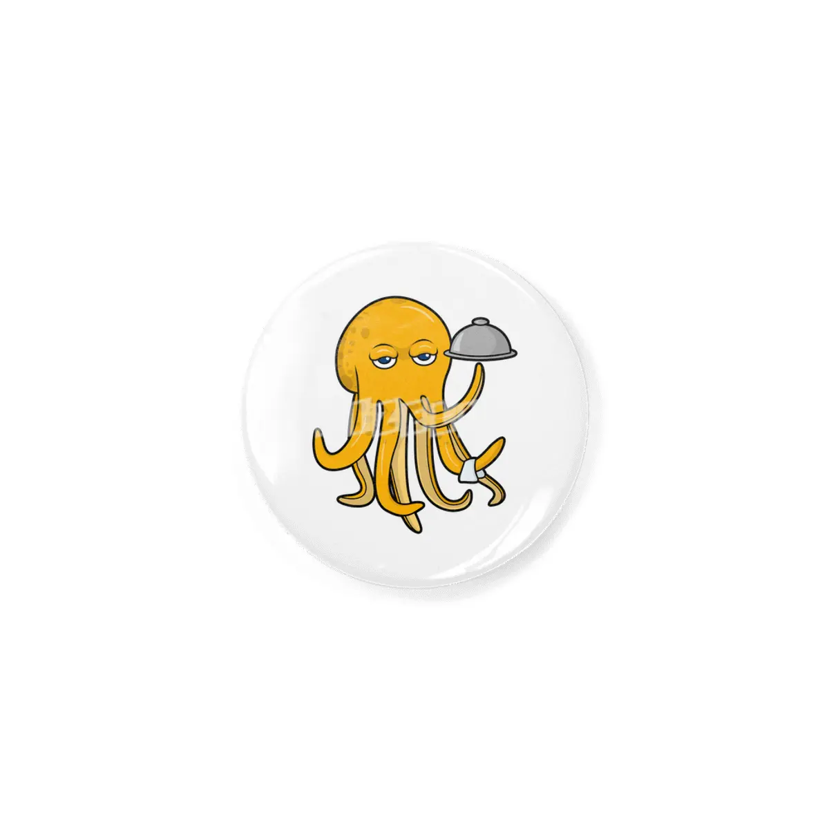 Octopus as Waiter with Platter & Serving towel Rozet