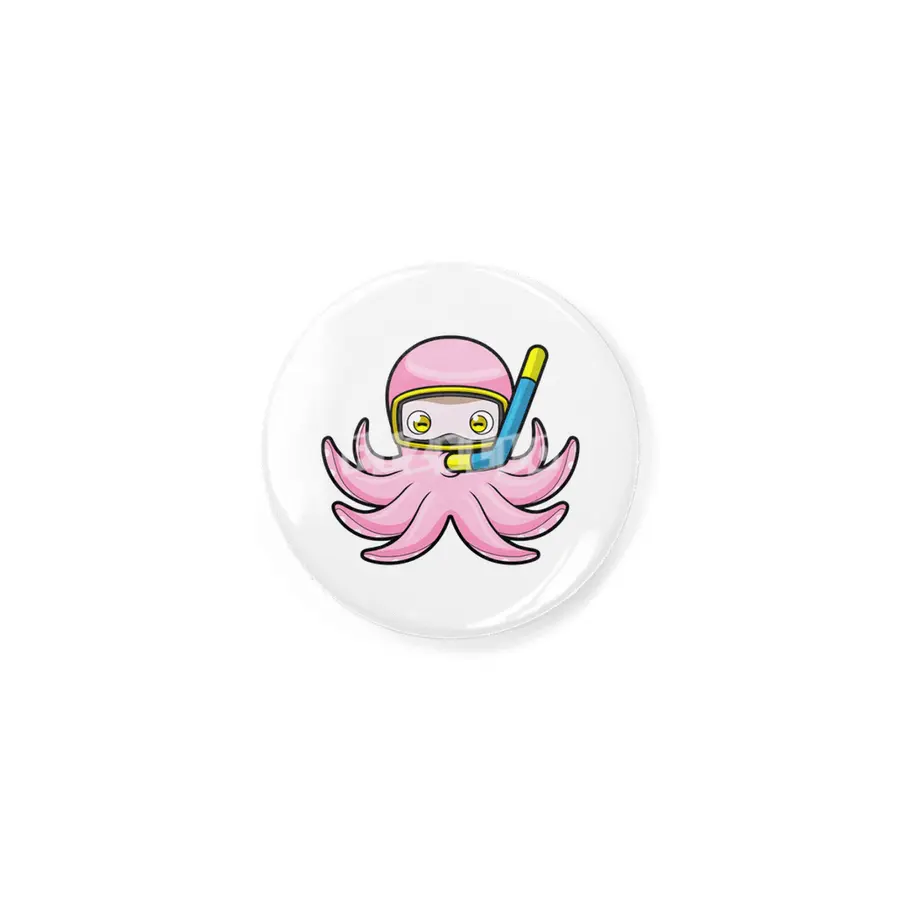 Octopus at Diving with Snorkel & Swimming goggles Rozet