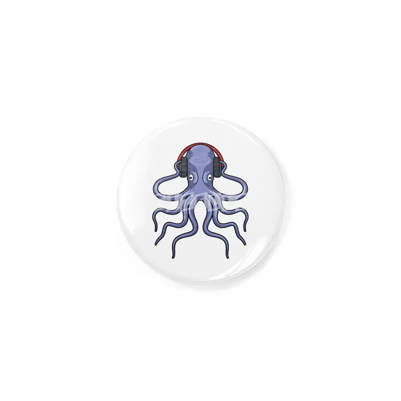 Octopus at Music with Headphone Rozet