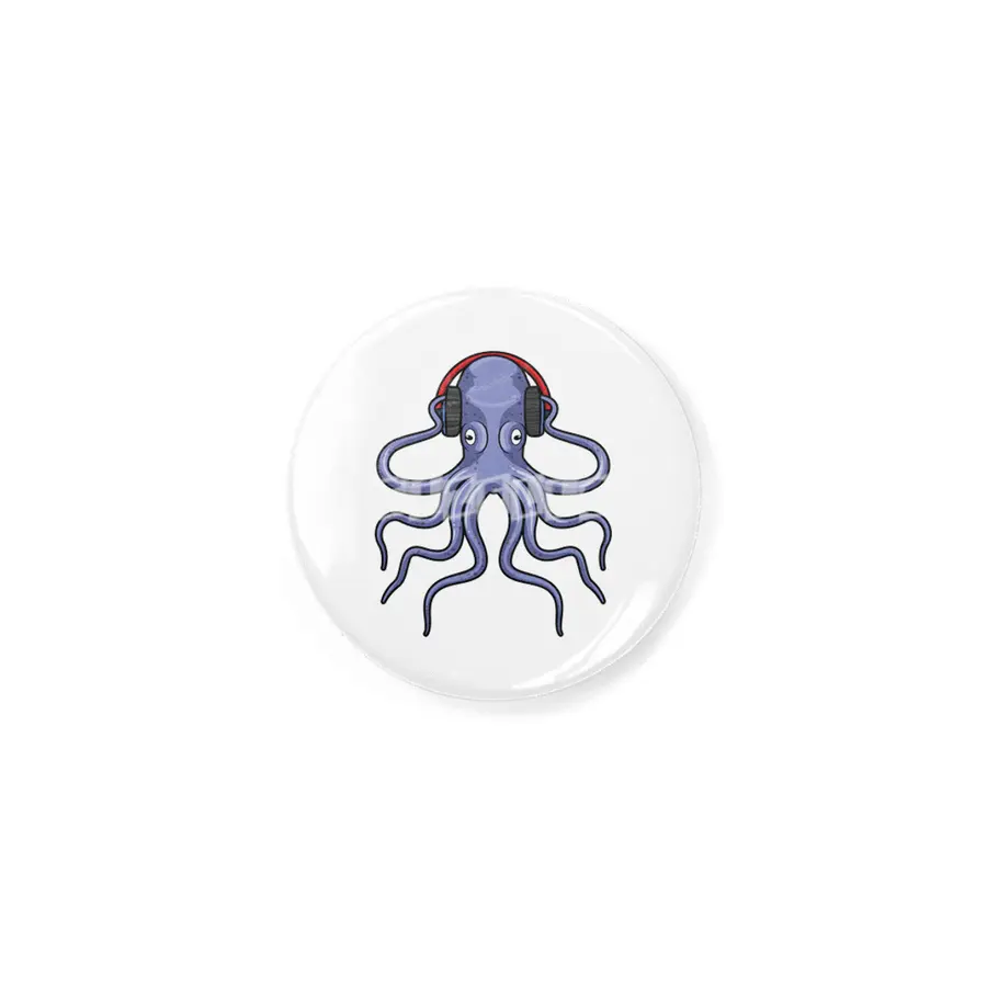 Octopus at Music with Headphone Rozet