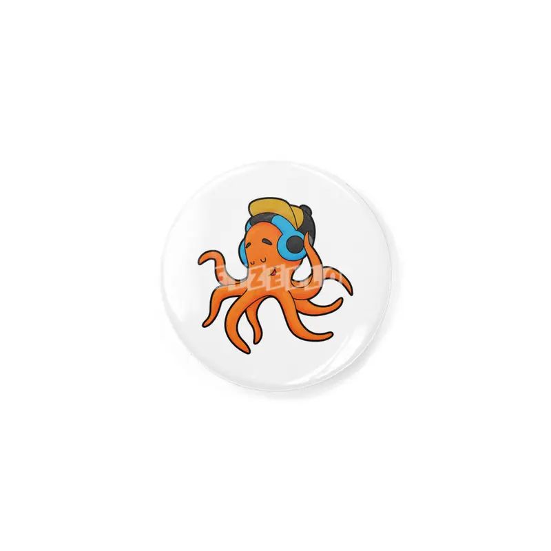 Octopus at Music with Headphone Rozet