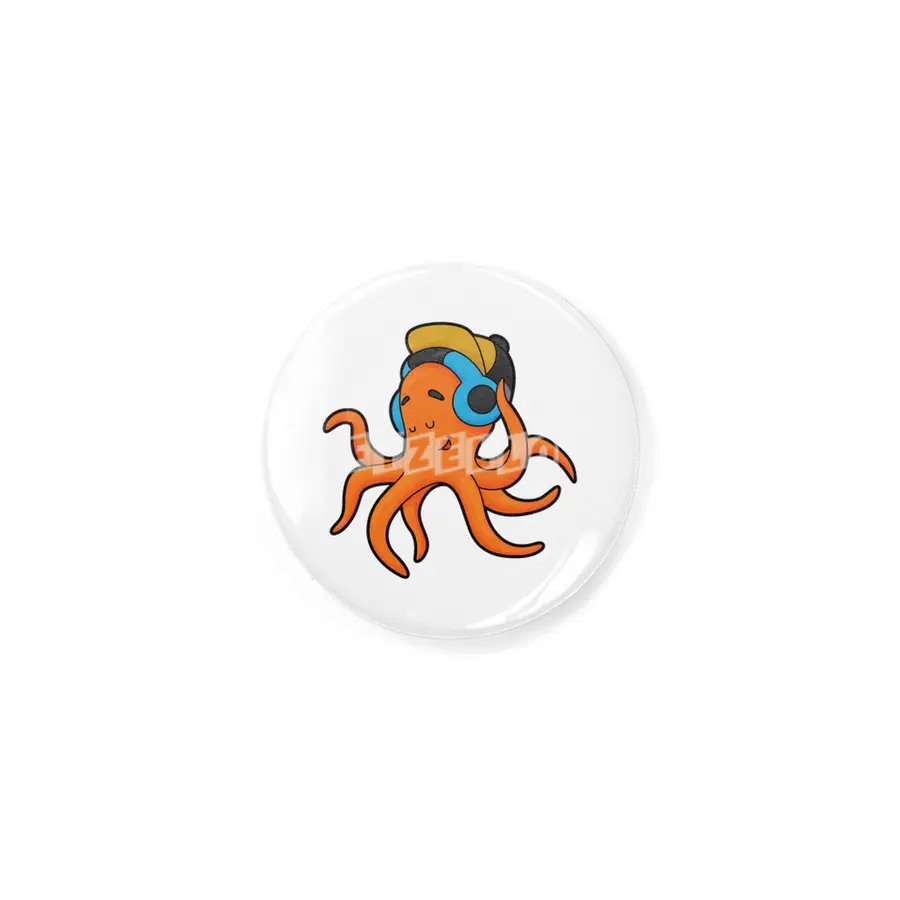 Octopus at Music with Headphone Rozet