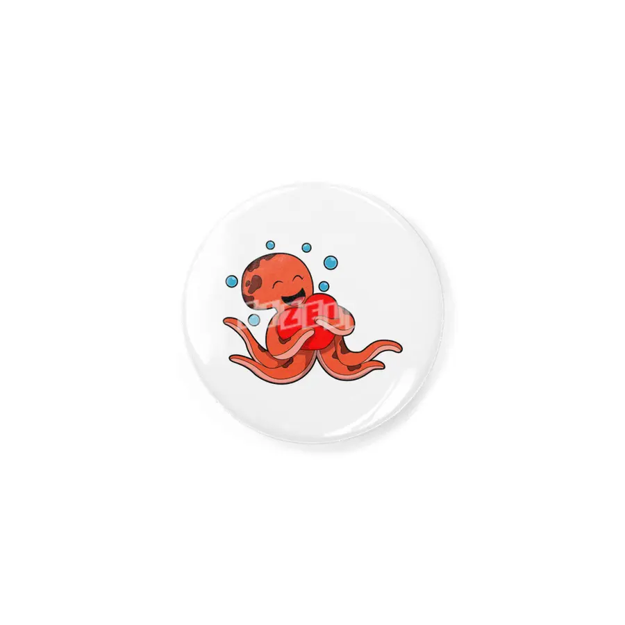 Octopus Love Heart Rozet