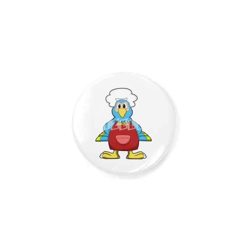 Parrot as Cook with Cooking apron Rozet