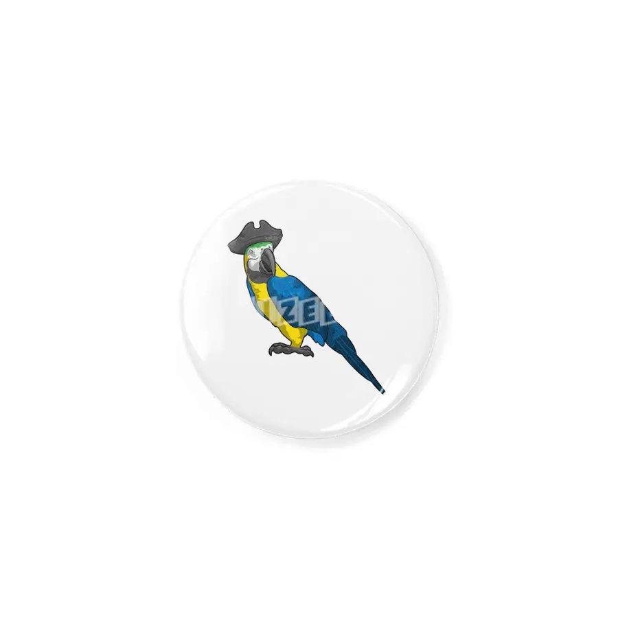 Parrot as Pirate with Hat Rozet
