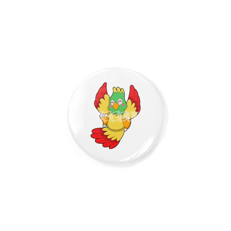 Parrot with green Head Rozet