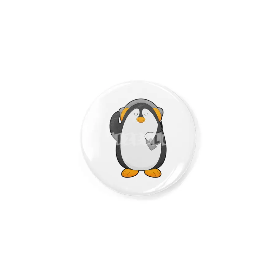 Penguin & Mobile phone with Headset Rozet