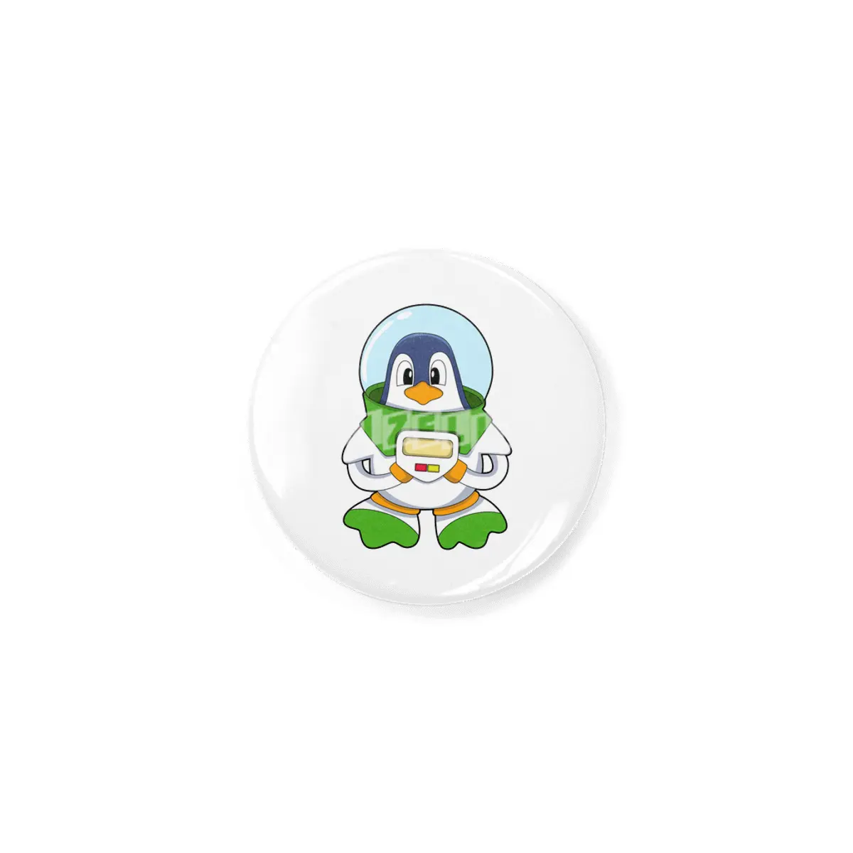 Penguin as Astronaut with Costume Rozet