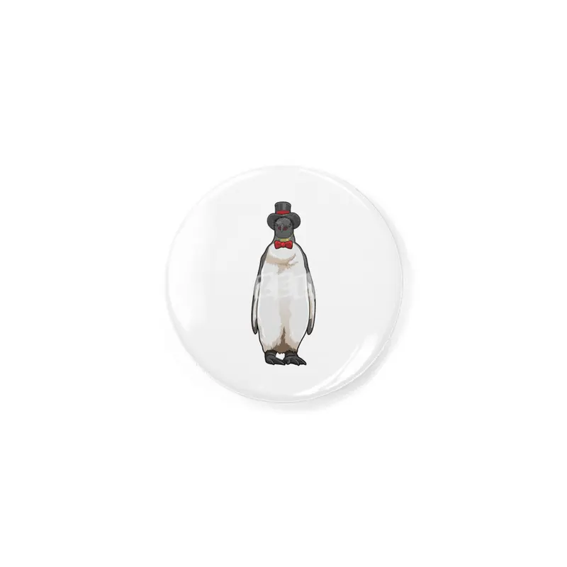 Penguin as Gentleman with Hat Rozet