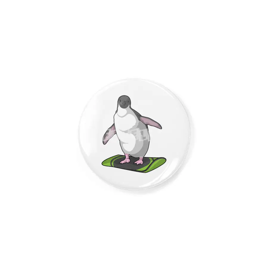 Penguin as Snowboarder with Snowboard Rozet