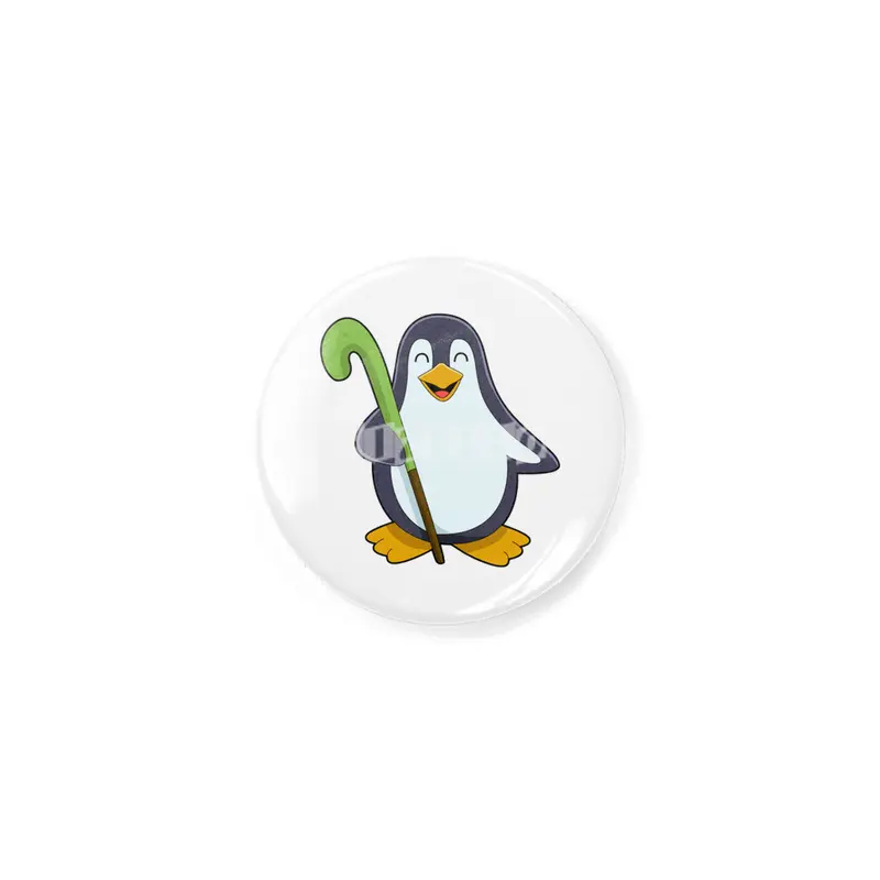 Penguin at Hockey with Hockey bat Rozet