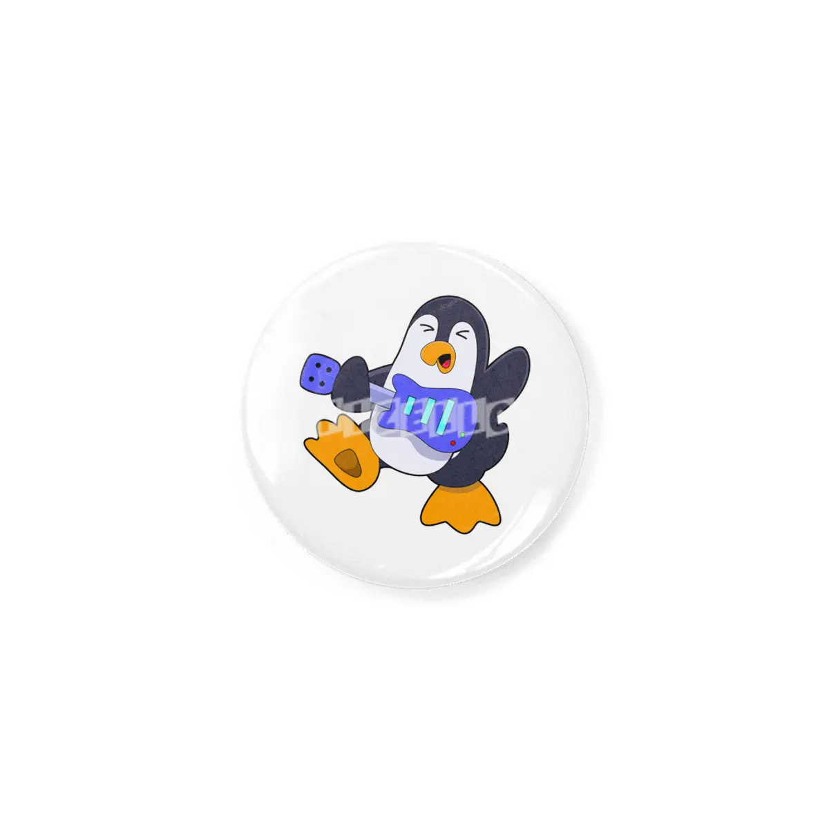 Penguin at Music with Guitar Rozet