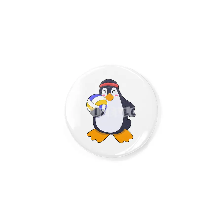 Penguin at Volleyball Sports Rozet