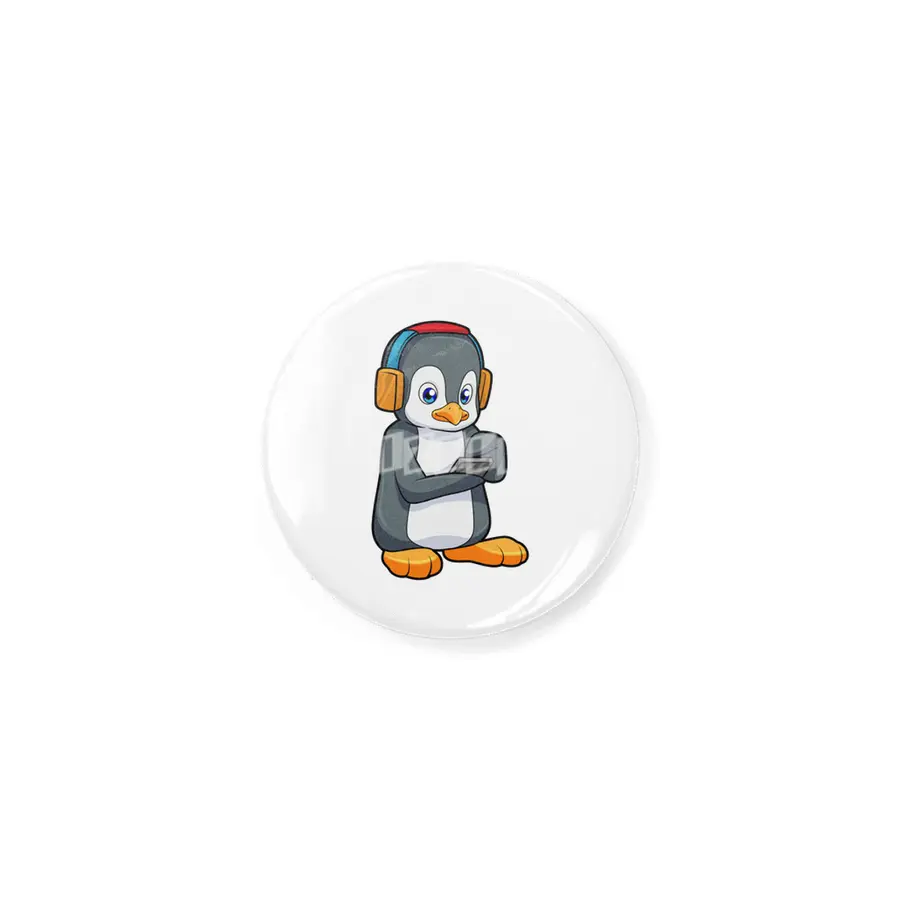 Penguin Music Headphone Rozet