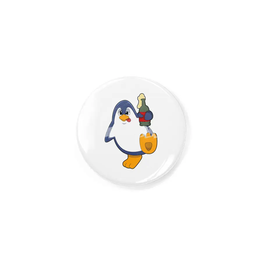 Penguin with Bottle of Beer Rozet