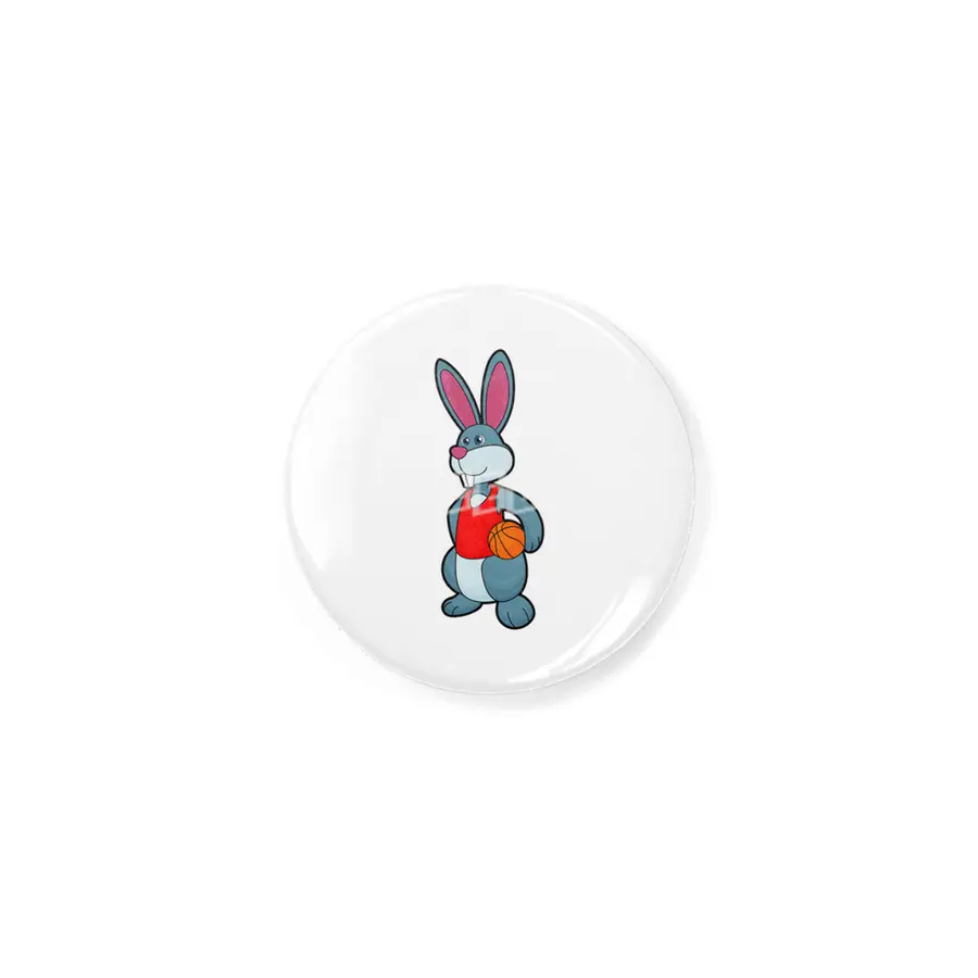 Rabbit as Basketball player with Basketball Rozet
